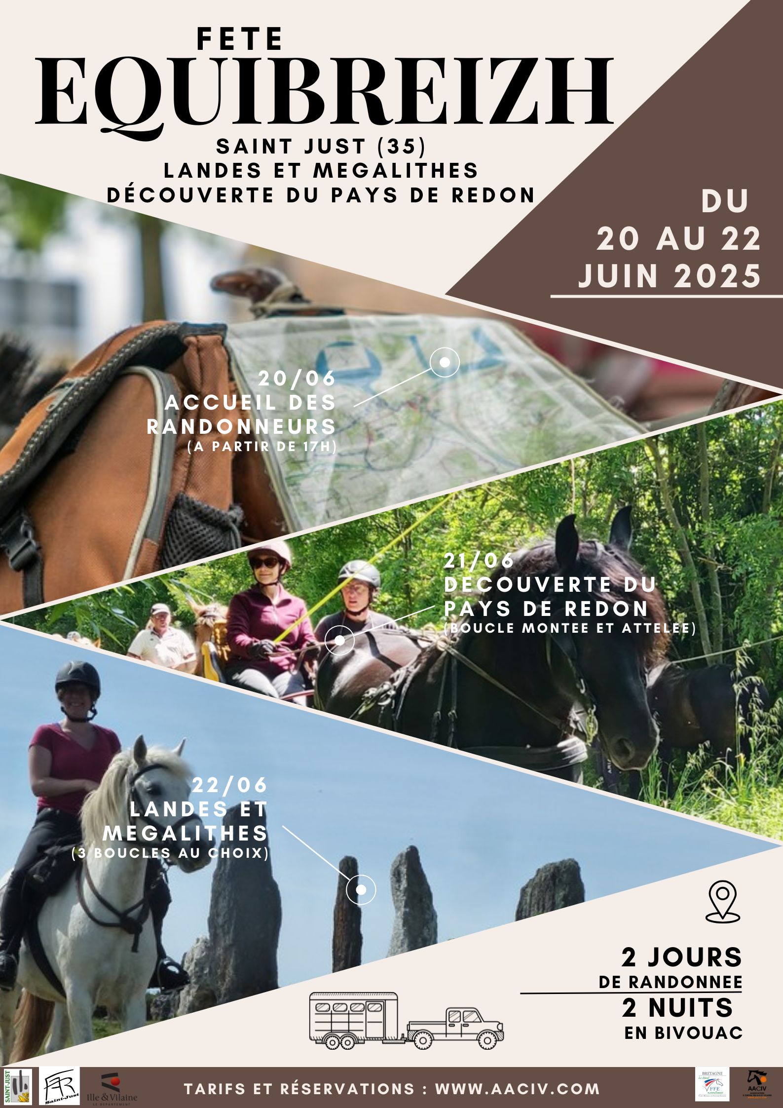 Clôture des inscriptions le 31 mai 2025 – Fête Equibreizh à St Just les 20, 21 et 22 juin 2025