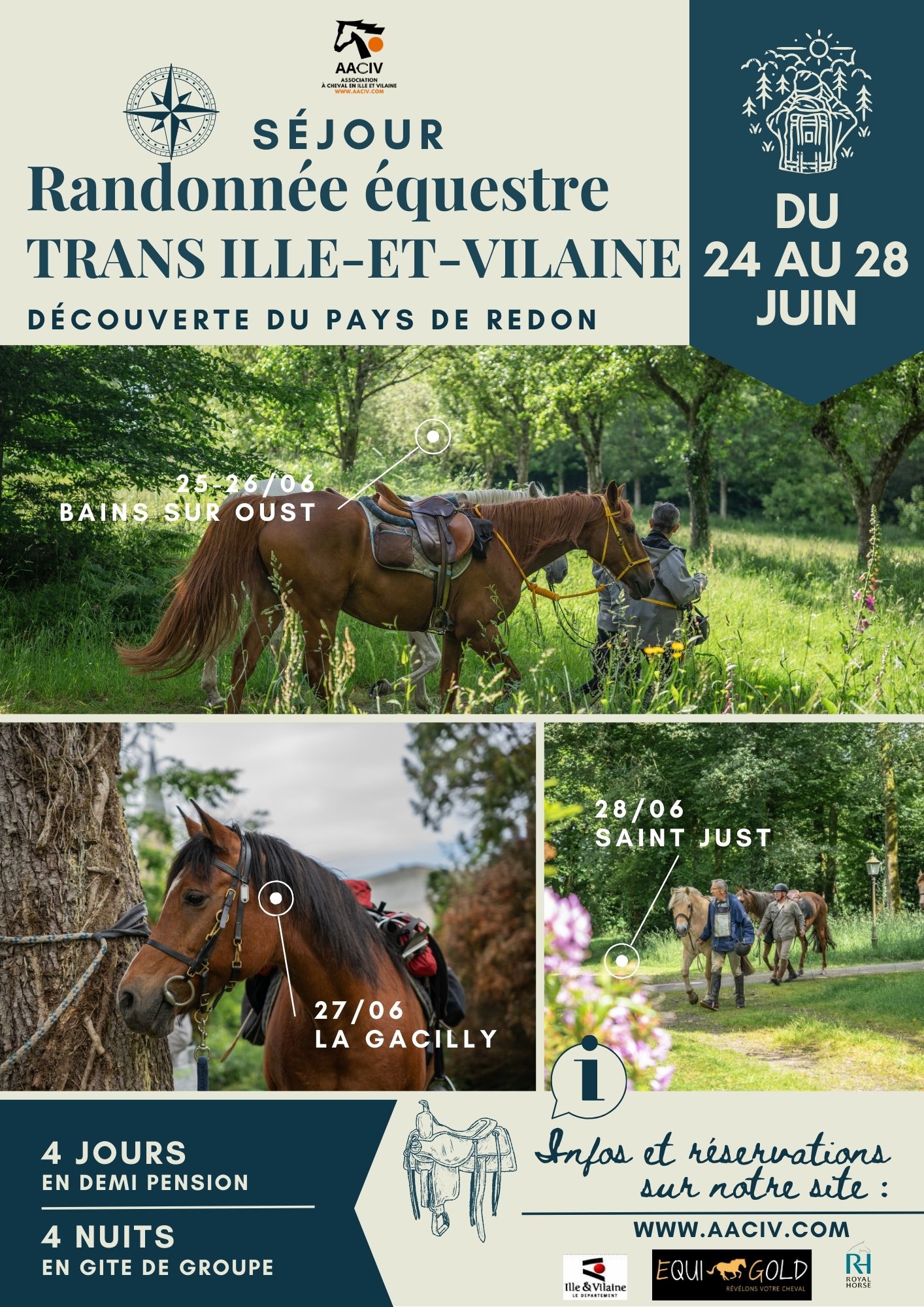 Trans Ille-et-Vilaine du 24 au 28 juin 2025 au départ de St Just