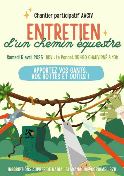 Chantier participatif AACIV Chemin Chauvigné @ Chauvigné