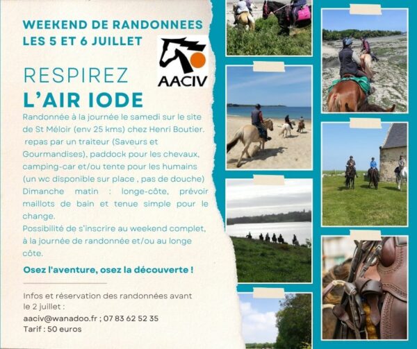 Randonnée à cheval et Longe Cote @ Saint Méloir des Ondes